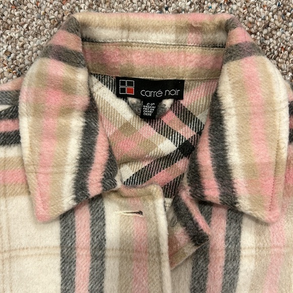 Carré Noir plaid shacket size small - Picture 2 of 7